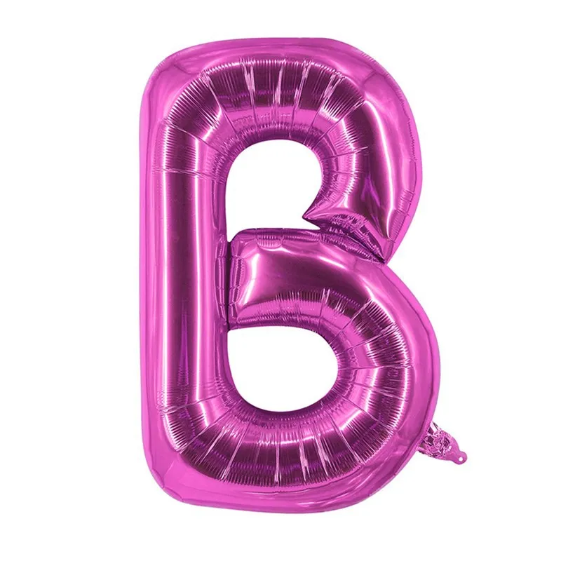 Party Supplies 16 Inch Pink Foil Alphabet Ballons Printed Happy Birthday Letter Balloons