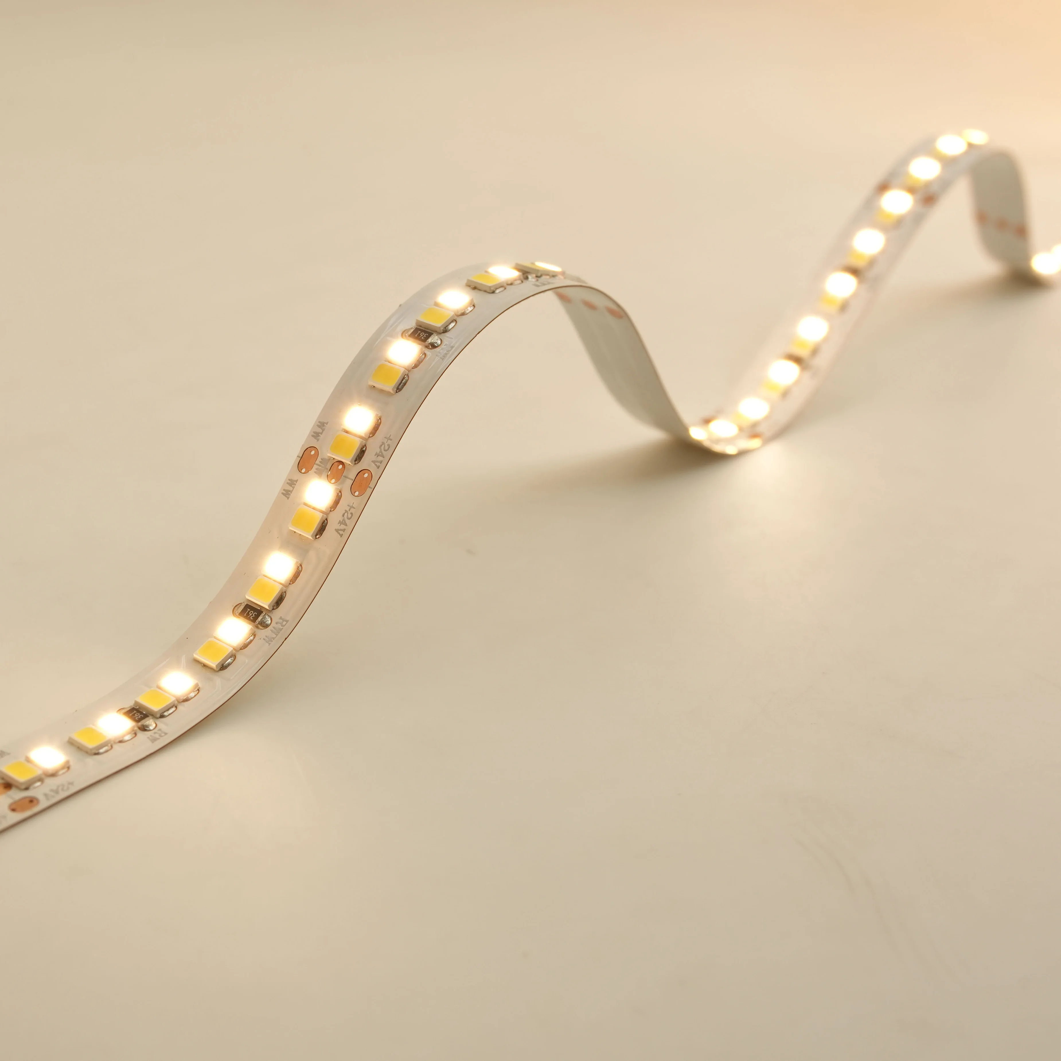 High Quality  Dual White 12V/24V 2700k-6500k 240 120 leds/m  SMD2835 LED Tape RA 90+  CCT  led strips light