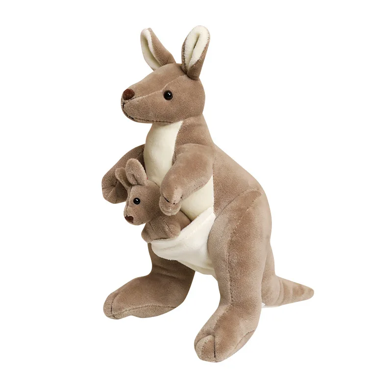 New stock Cute kangaroo mother jumping animal doll Stuffed toys sleep mini baby pillows funny gift