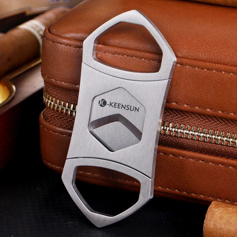 high quality stainless steel sharp cigars cutters accesorios with custom logo