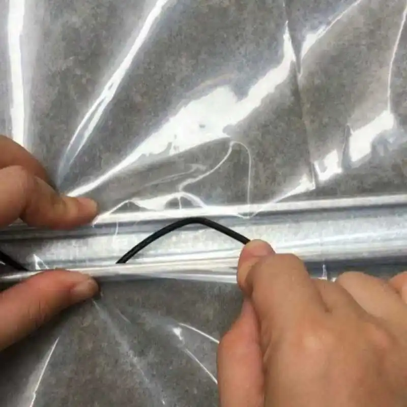 Spring Wire and Profile Lock Channel for Wiggle Wire Greenhouse Film