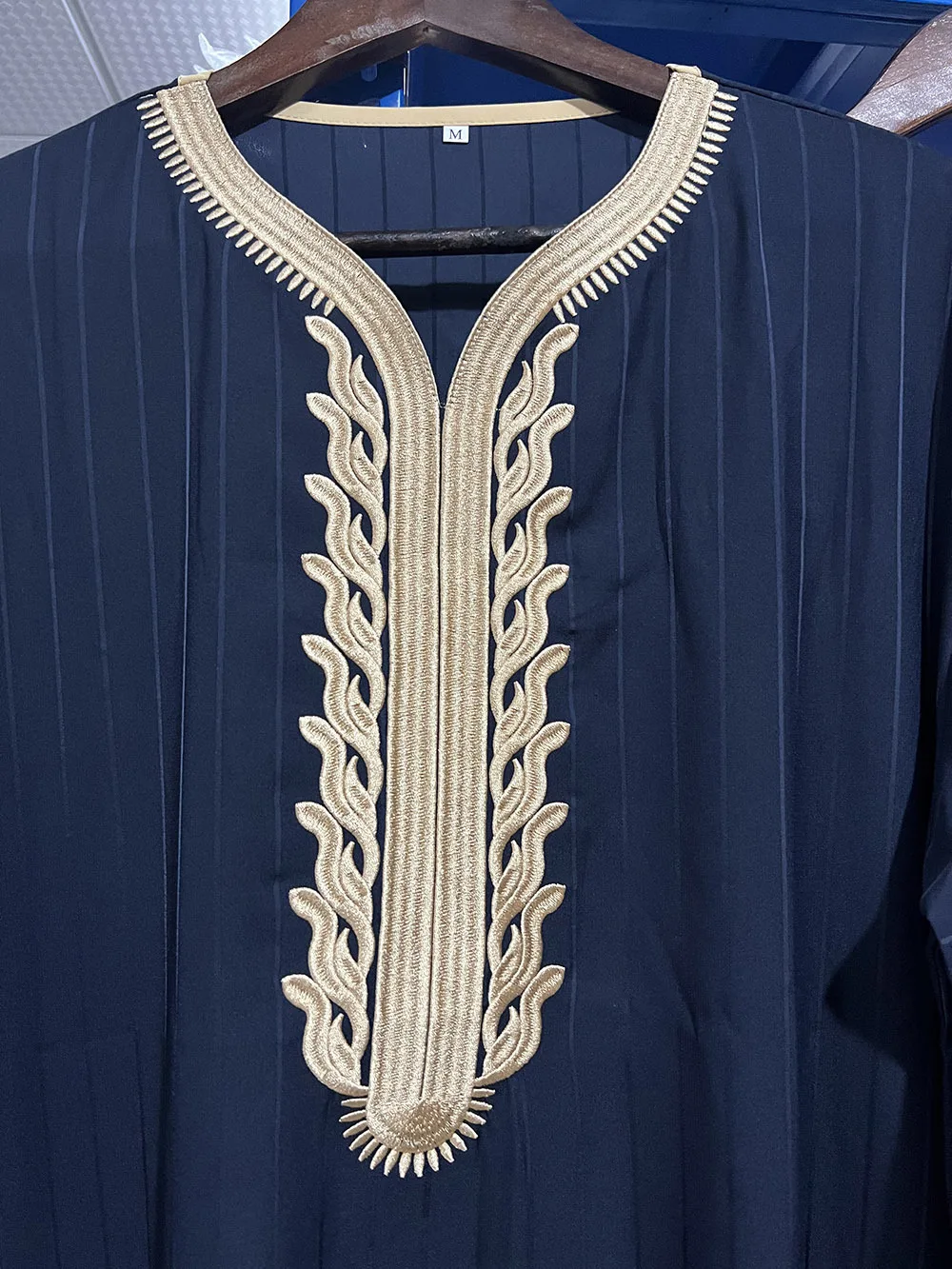 new style design men embroidered clothing dubai Muslim African plus size Islamic clothing shirt dress thobe for men