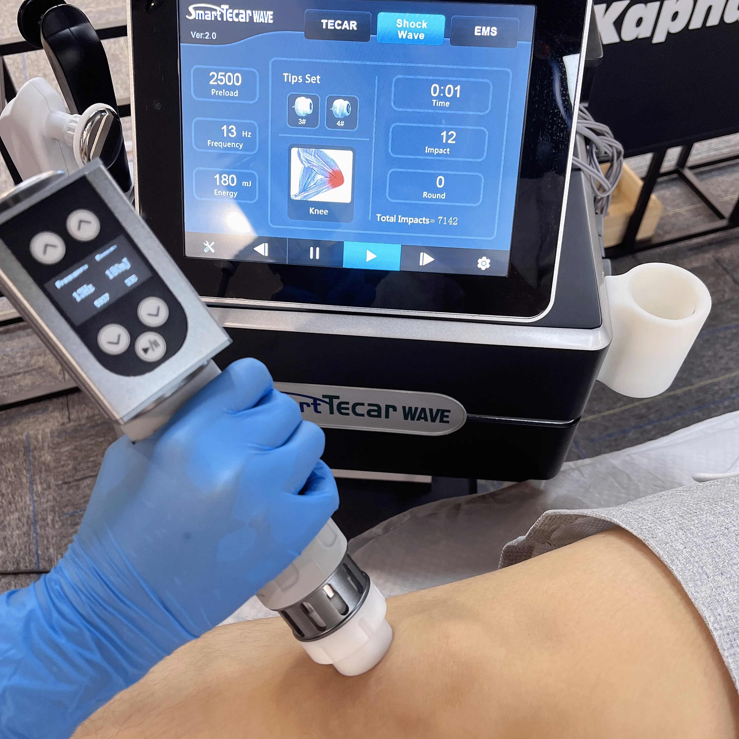 ED Shockwave Tecar терапия 448 кГц 1000 машина