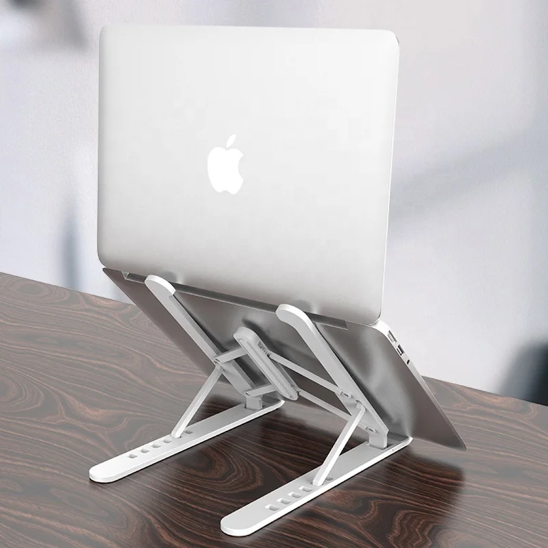 Foldable Height Adjustable Ergonomic Computer Notebook Aluminum Stand Holder Lift For Desk
