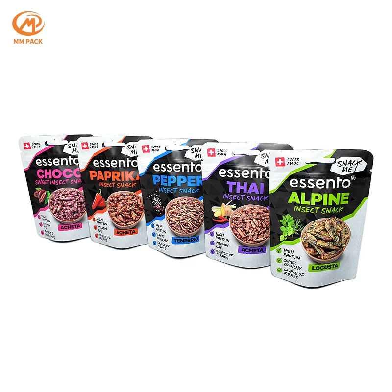 Custom Printing Popcorn Potato Chips Bags Wholesale Mylar Stand up Flexible Packaging Plantain Plastic Food PE Packaging Snack