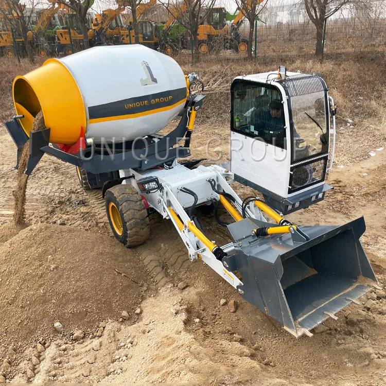 Concrete Cement Self Loading Max Tone 1.2m3 4m3 Mobile Concrete Mixer Batch Truck