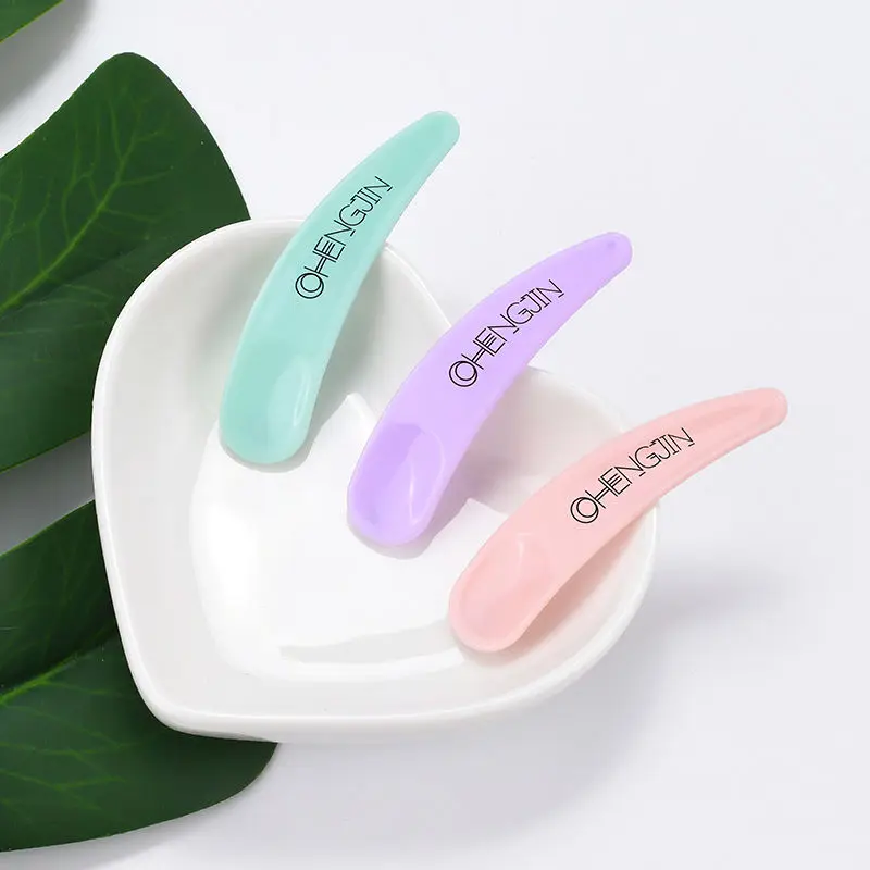 Mini Cosmetic Mask Spatula Disposable Curved Scoop Makeup Mask Cream Spoon Eye Cream Stick Make Up Face Beauty Tool Kits