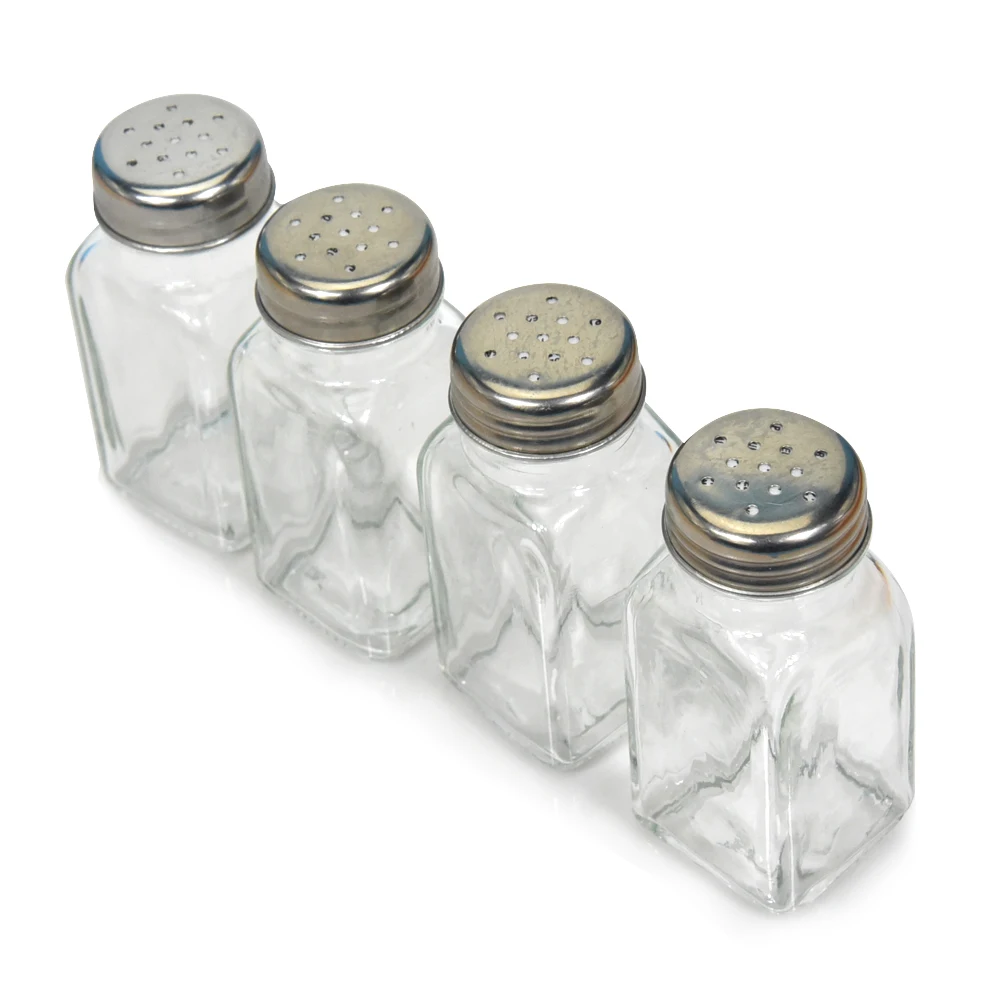kitchen salt pepper storage glass spice bottle jar