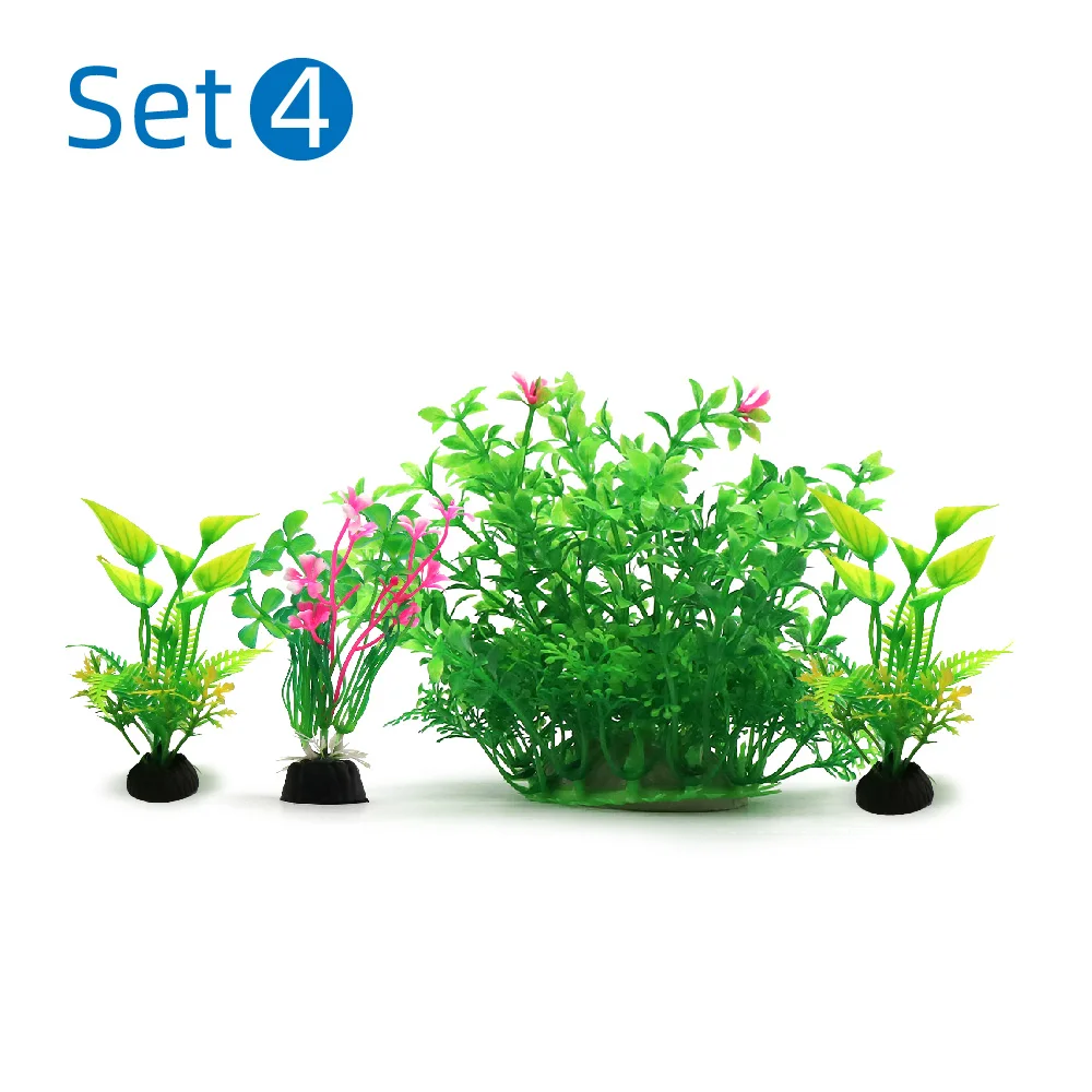 Aquarium Plastic Plants Set Grass Artificial Plastic Water Plants For Fish Tank Aquascape Wholesale Aquarium Plastic Plants