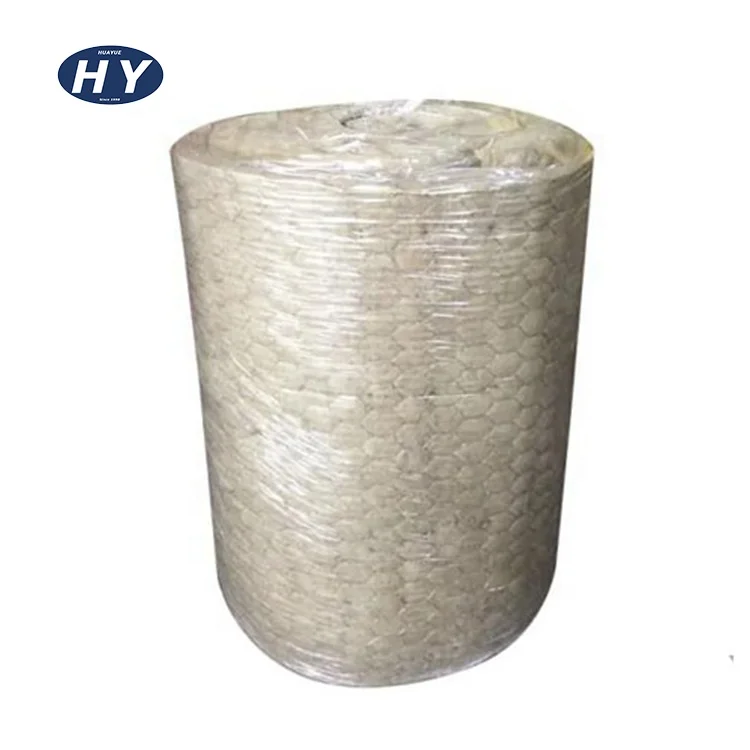 China CE Certification Fireproof Insulation Material Wire Mesh Rock Mineral Wool Blanket for Roofing Thermal Home Insulation