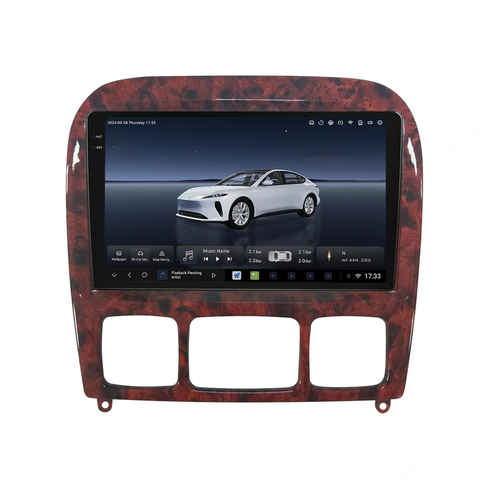 Автомагнитола DUDUAUTO A7870 Android 13 2K мультимедийный плеер для Mercedes Benz S класса 1998-2005