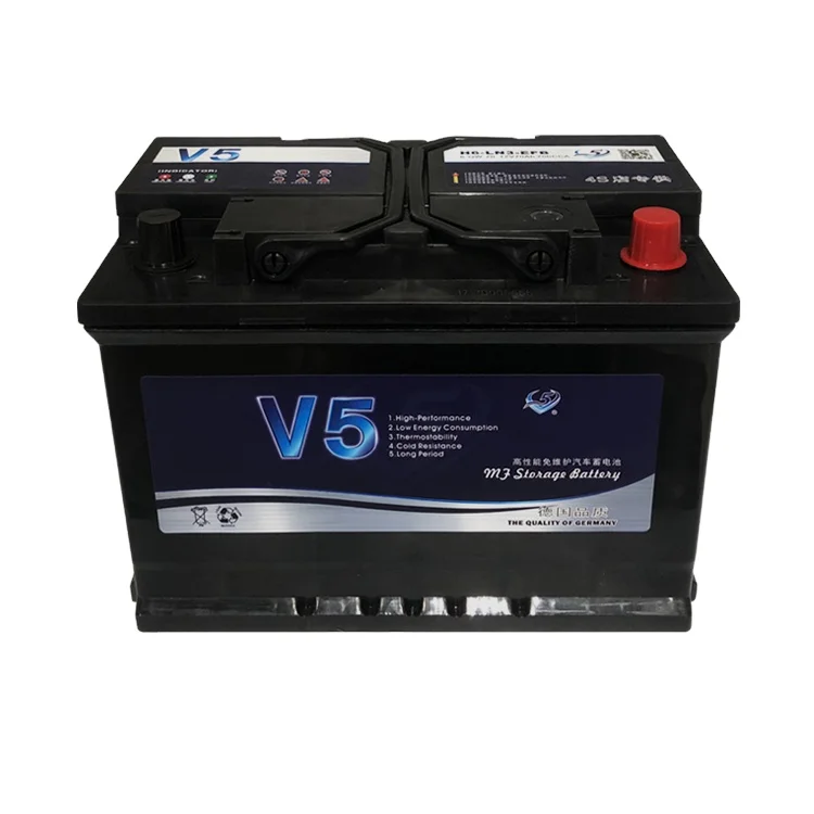 Rechargeable Efb 12V 60Ah Deep Cycle Enhanced MF auto Battery H5-LN2-FEB DIN standard EFB car battery
