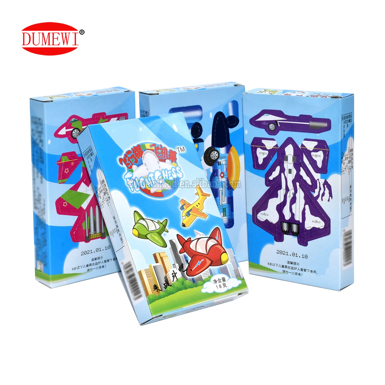 Paper Folding Plan Flying Chess Funny Kids Play Pressed Tablet Toy Candy