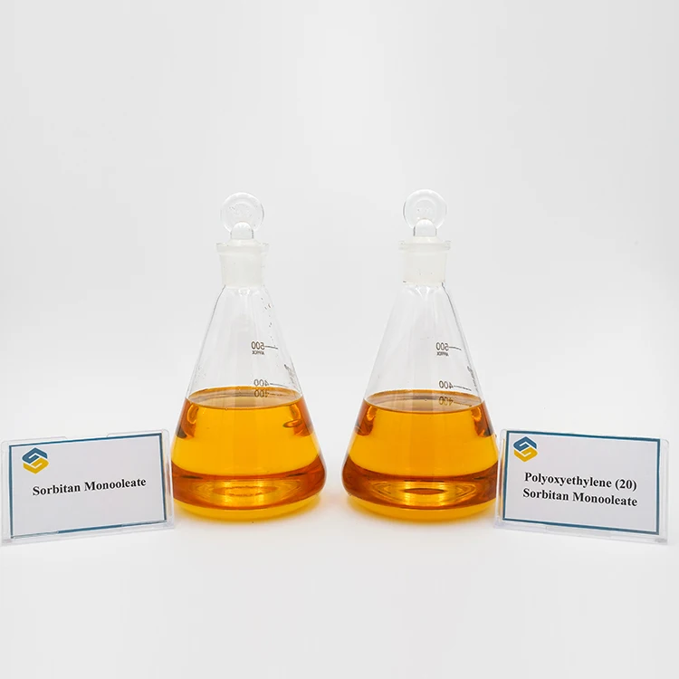 Amber Colored Viscous Liquid Polysorbate 80 Tween 80