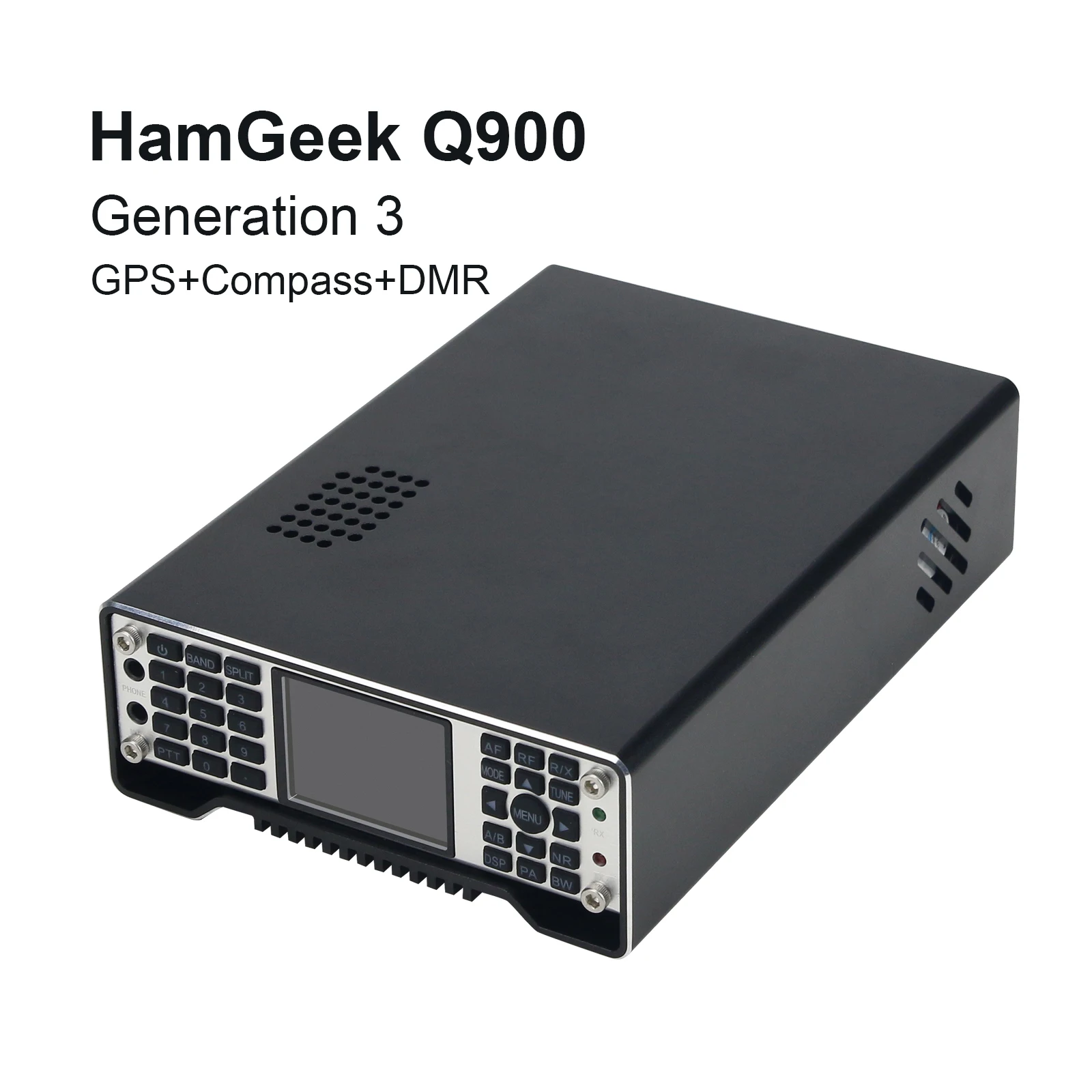 HamGeek Q900 SDR радио третьего поколения 300 кГц-1 6 ГГц трансивер с компасом GPS