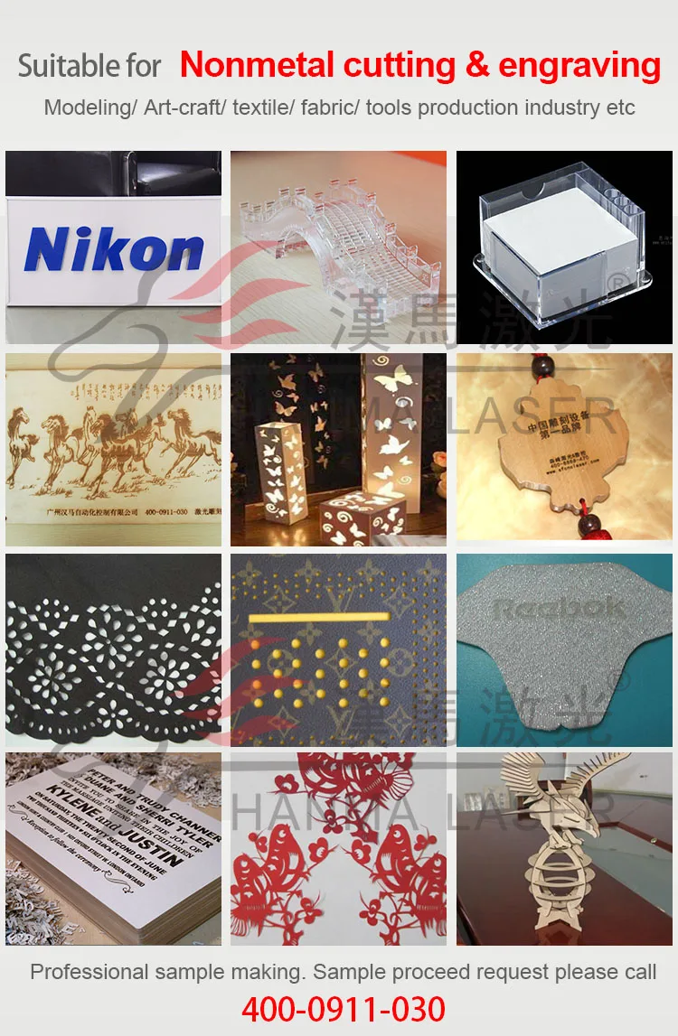 High stability HanMa laser top quality machinery laser/100w 120w 150w laser engraver/nonmetal laser cutting machines