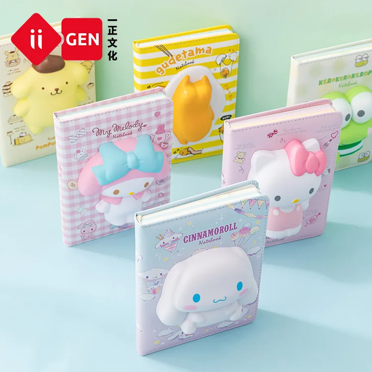 Color Page Hand Ledger Cartoon Lovely Girl Heart Student Notebook
