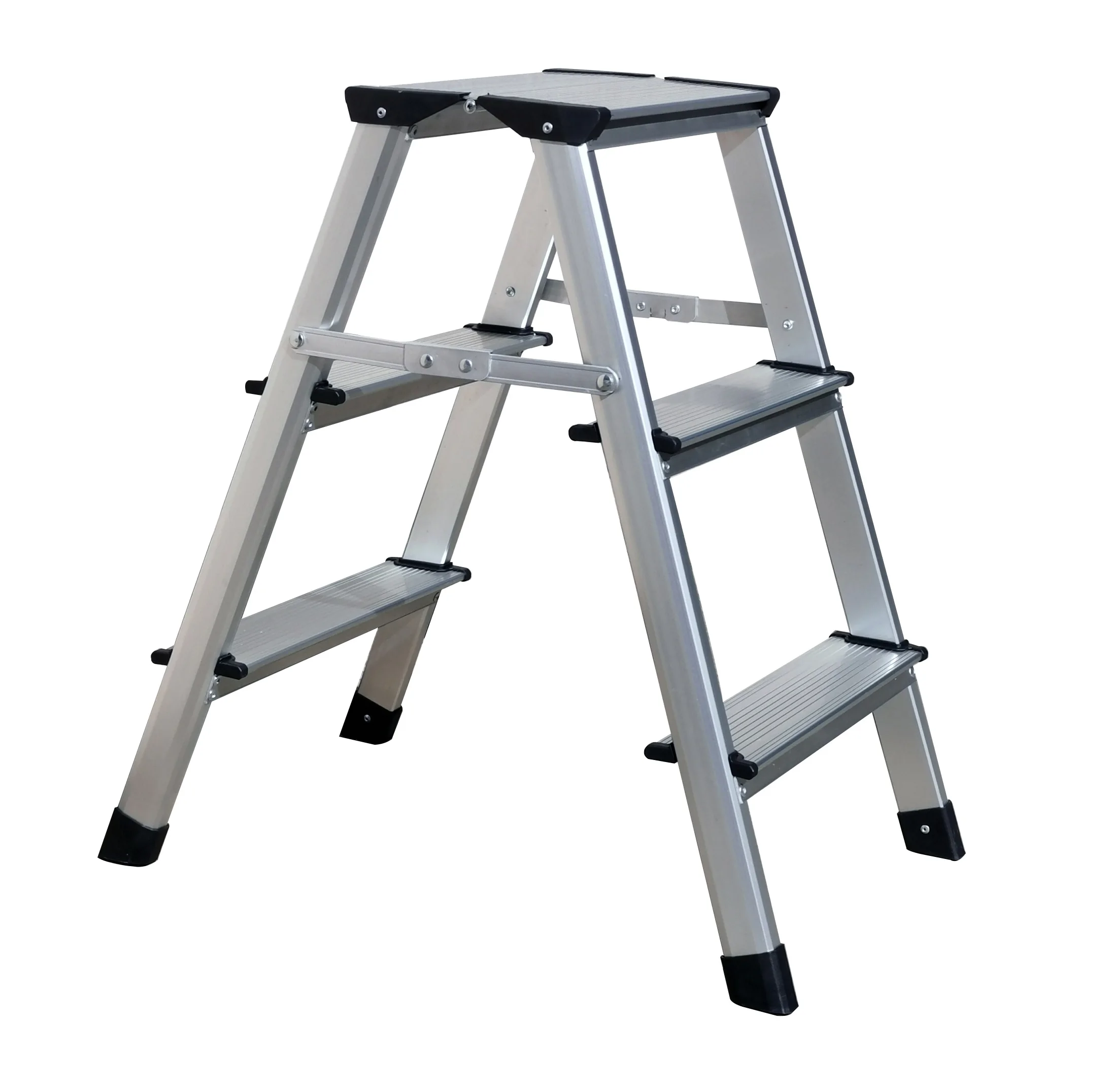 Modern Aluminum  Shape Small ladder Household Cover 3 Steps,