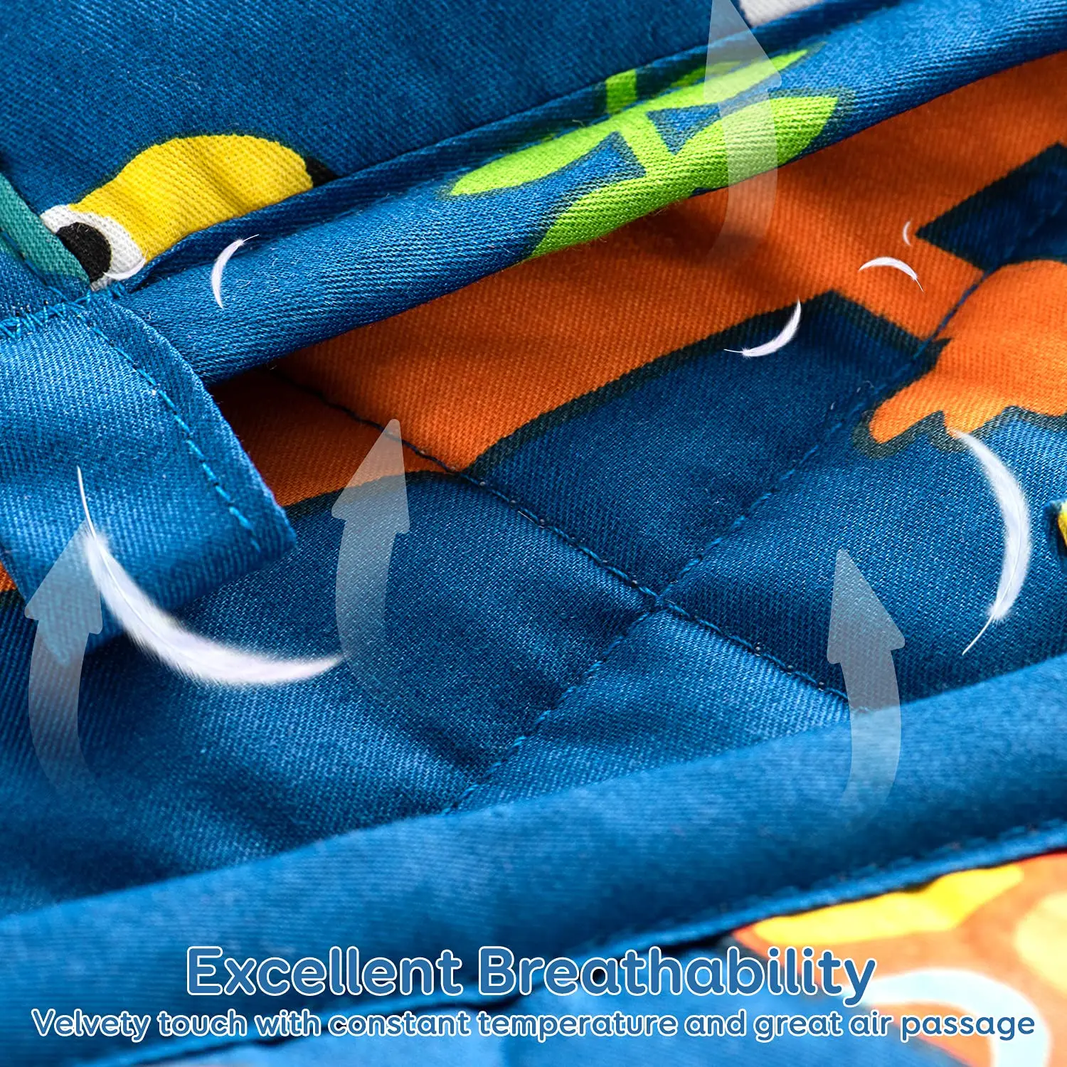 Minky Sensory Integration Anxiety Stress Relief Pressure Blanket Travel Size Heavy Weighted Lap Pad For Toddlers Adults