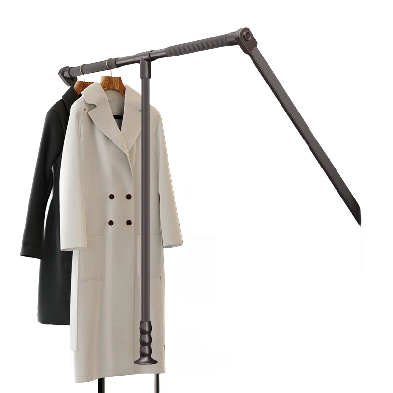 Wholesale Luxury Aluminum Organizer Design Pull Down Lift Closet Hanger Wardrobe Soft Display Stand Close Clothing Rack