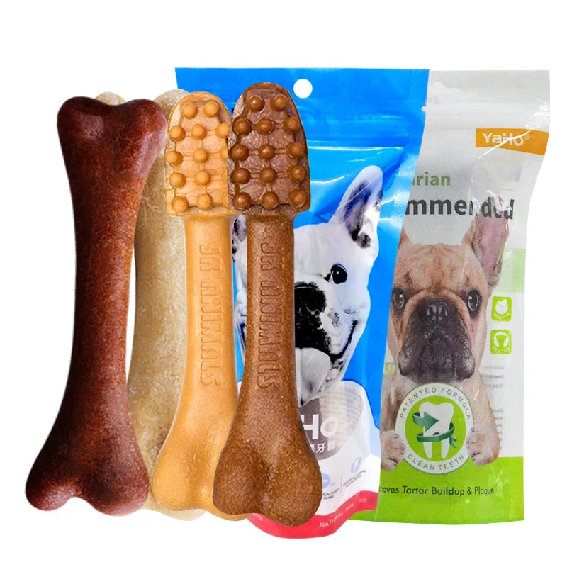 Bone Toothbrush Modeling Chicken Beef Flavor Tooth Cleaning Deodorizing Easy Digest Absorb Pet Dog Tooth Grinding Stick