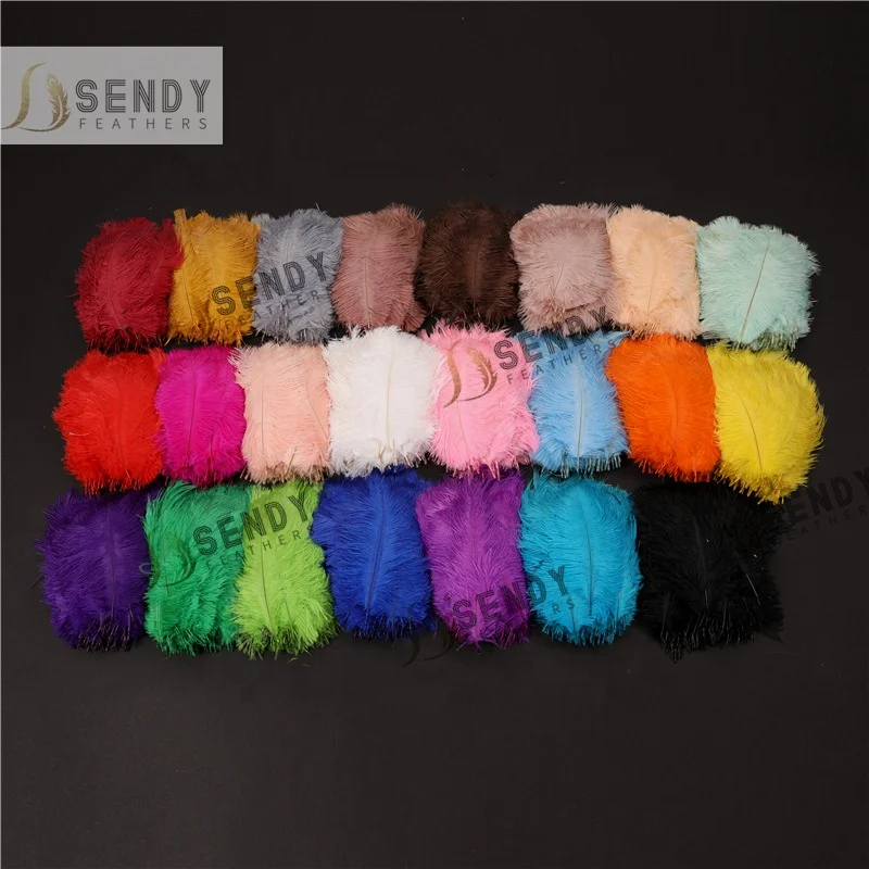 20-25cm 1 pack 50 PCS High Quality Cheap Ostrich Drabs Feathers Decor Feather Decoration For Carnival Costumes DIY Arts craft