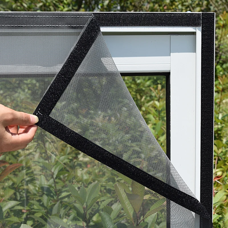 Window Screen Hook and Loop Edging Tape for Net Mesh Screen Self Adhesive Edging Strips