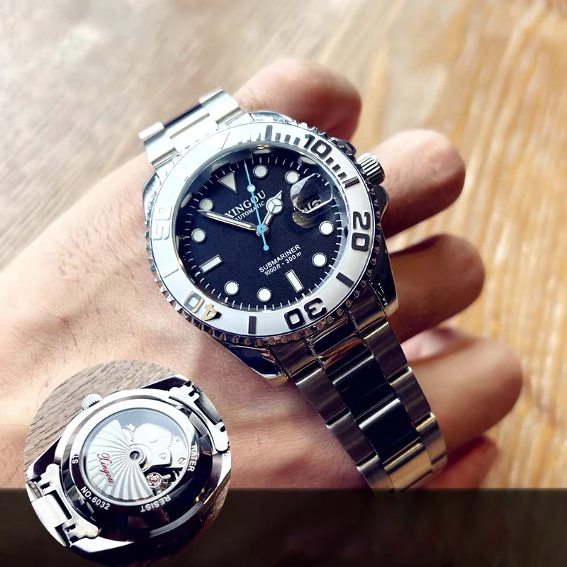2023 New XINGOU 6032 Mechanical Watch Top Quality Luxury Men Waterproof Automatic Wrist Watches