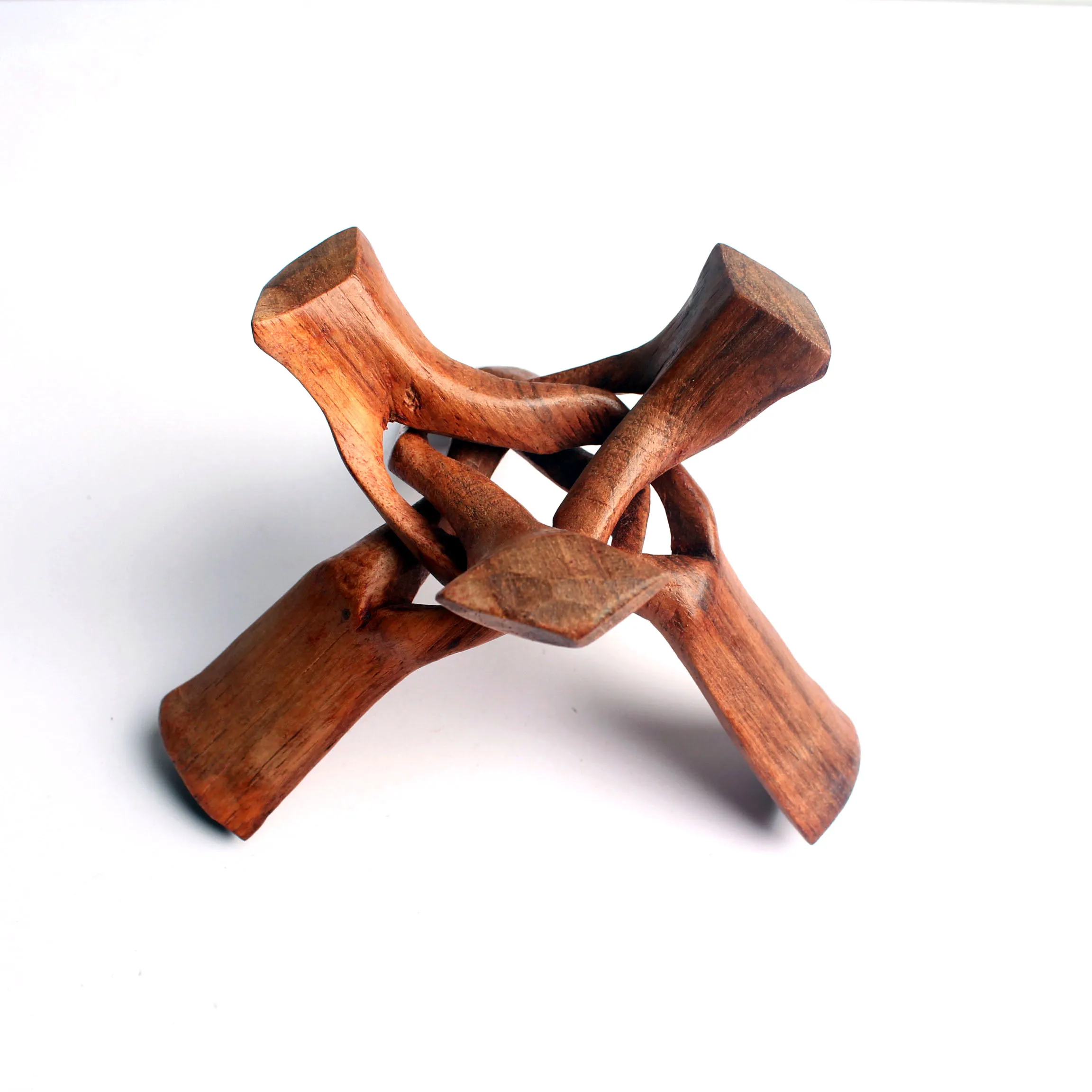 Gemstone Ball Solid Wood Base Carving Display Stand Sphere for Home Decoration