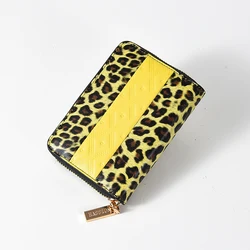 Wholesale Custom Mutli Color Zipper Cover Short Ladies Purse Card Holders Carbon Fiber Purse luxury Women rfid wallet