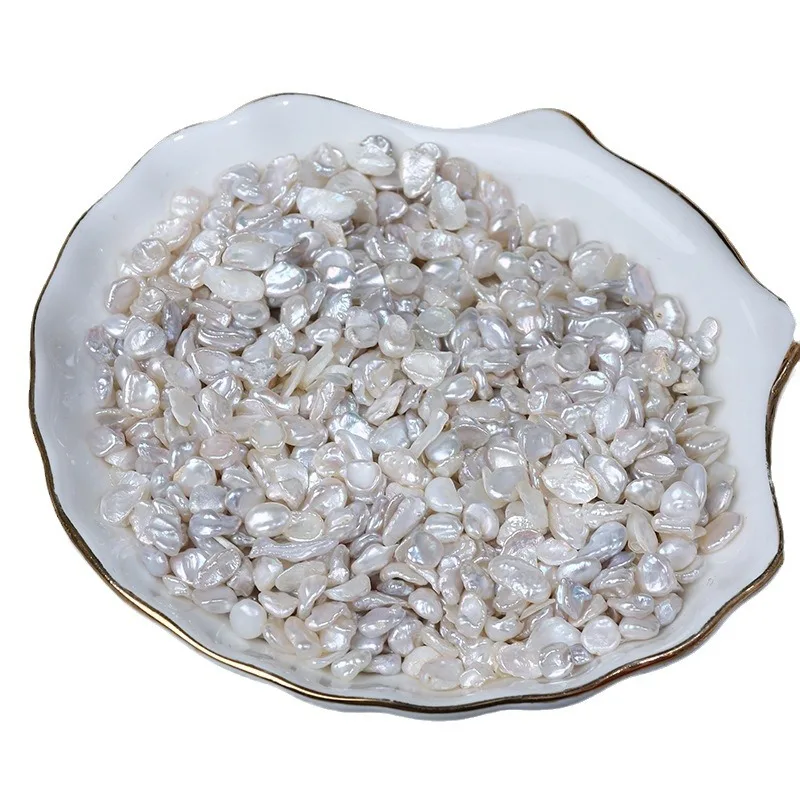 French 4-5mm nail pearl diy natural fresh water Baroque shaped pearl jewelry inlaid with non-porous loose beads kg for sale