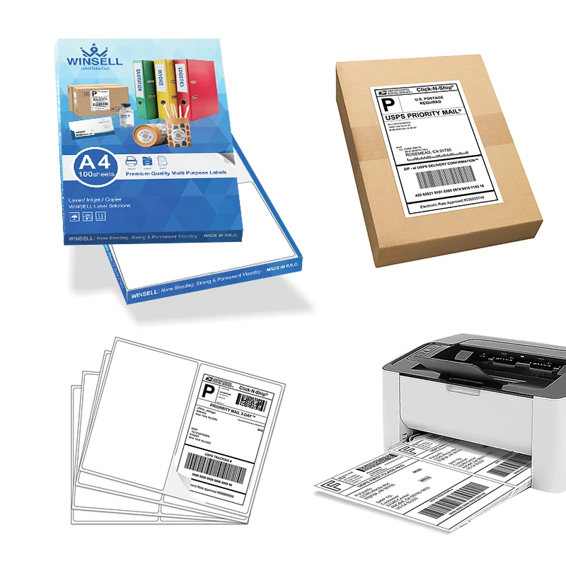 A4-Printing-Labels штрих-код для винных струйных принтеров 12 до 105x49 мм A4 этикетки принтера
