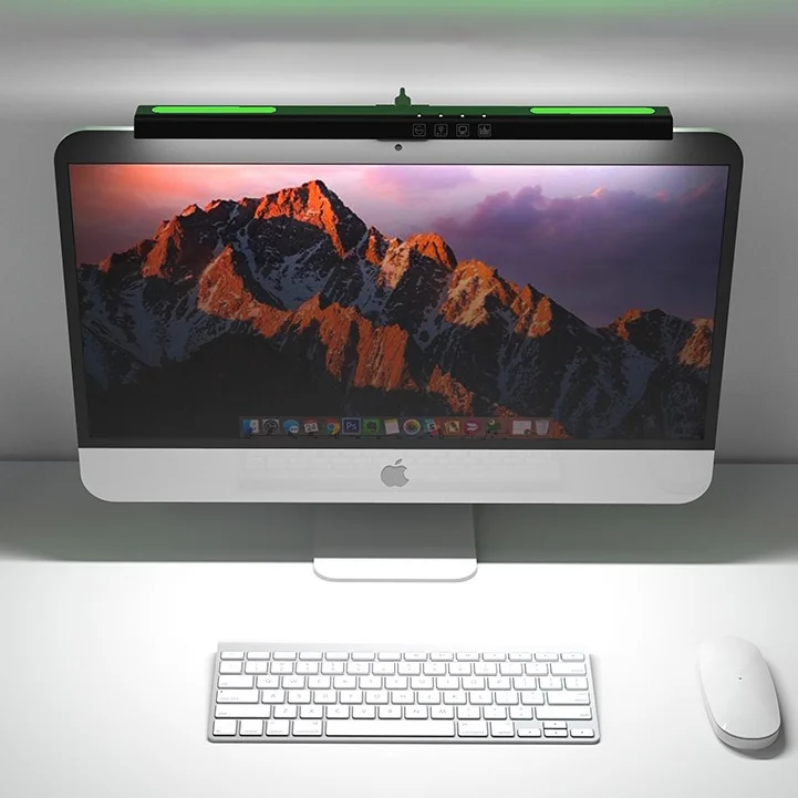 Cool Gamer Modern RGB Monitor Light Bar Touch Control USB Power Supply Computer Eye Protection LED Reading Bedroom Setup