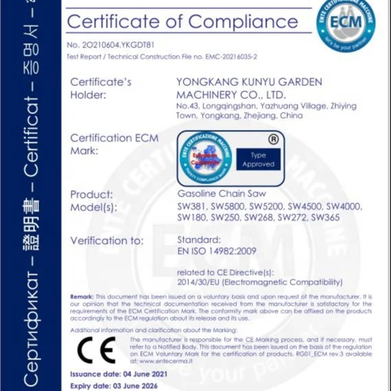 2 stroke single cylinder Chinese lower consumption MS180 home used chain saw 1.5KW 31.8cc chainsaw garden tools