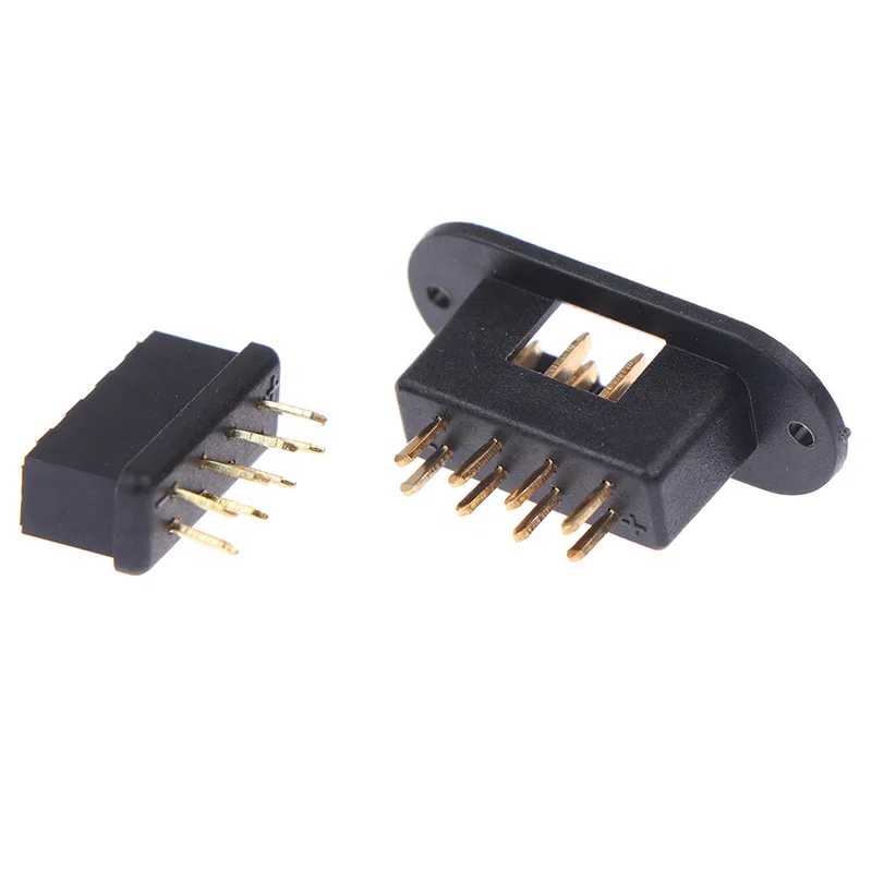 Multiplex MPX Plug 8Pin Black With Wing Connector for RC Planes
