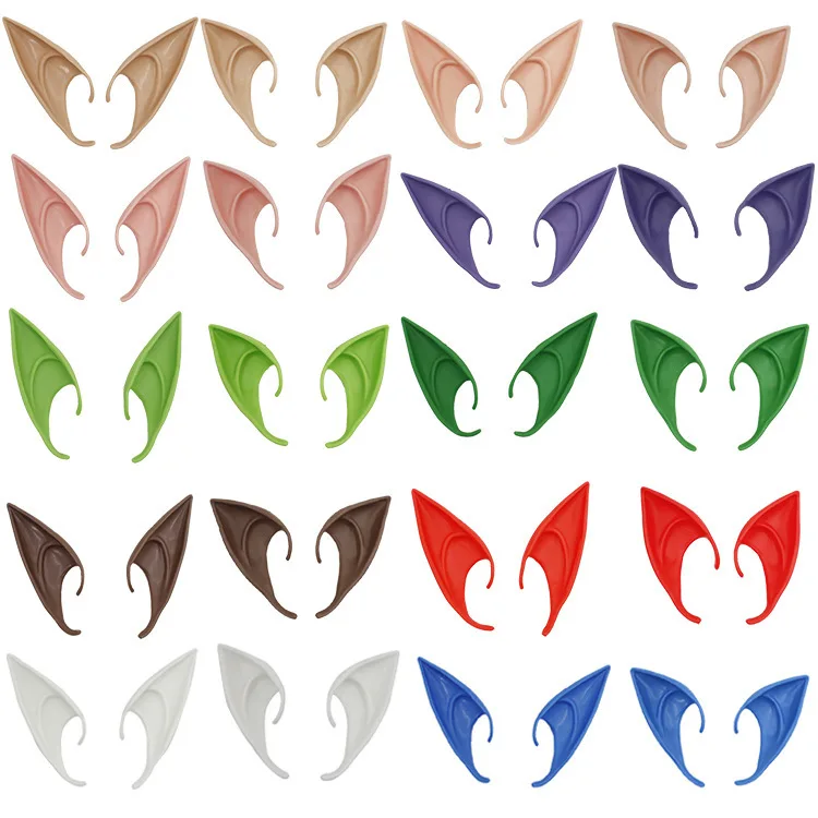 Halloween Elf Ear Denture Vampire Zombie Goblin Ear Tooth Little Tiger Tooth Fangs Props Wholesale