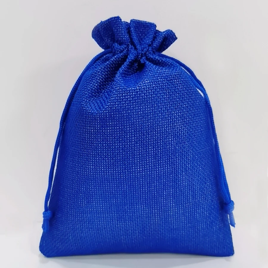 small burlap bag with drawstring custom logo burlap bags 8in 12 in