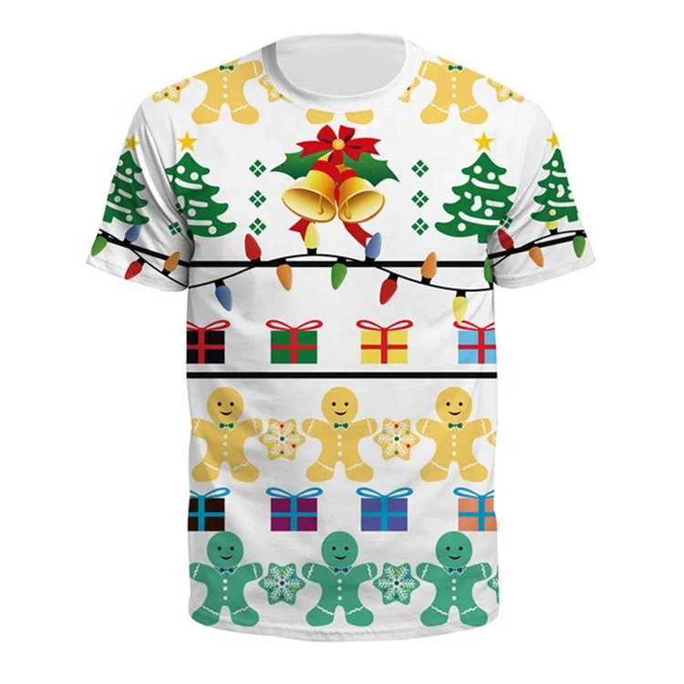 2019 New Christmas Tree O Neck Tshirt 3D Printed Christmas Tree kids T-shirt