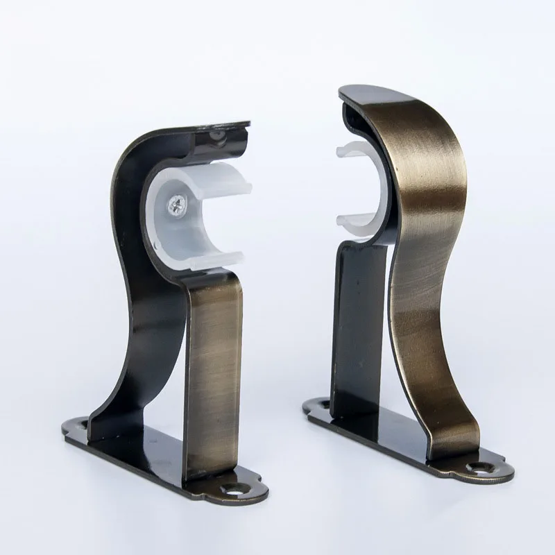 Curtain Rod Adjustable Curtain Rod With Marbled Finial For Windows