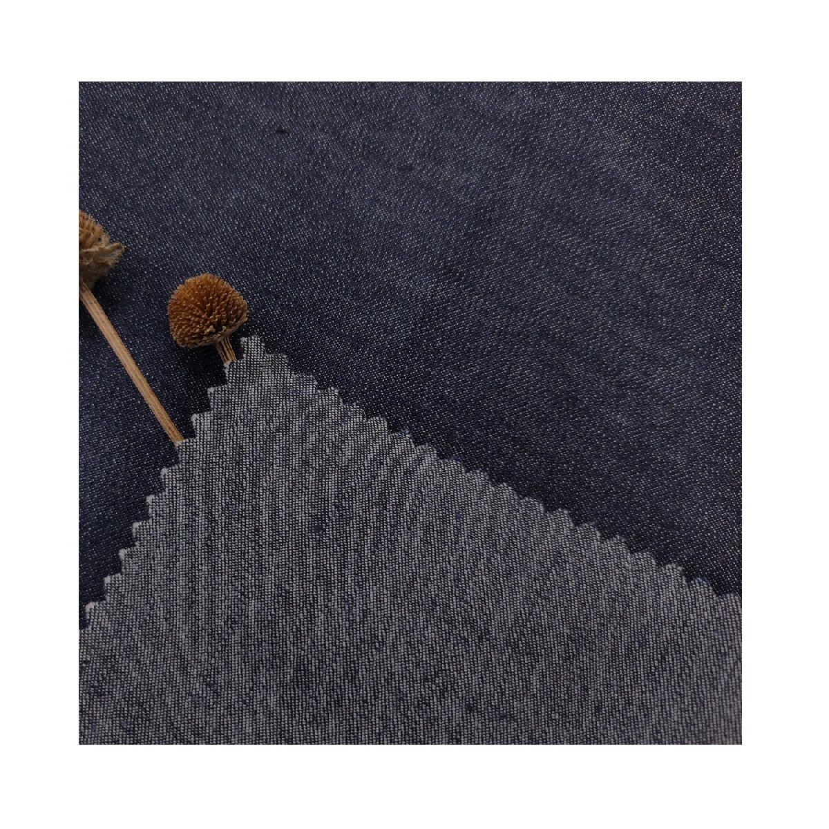 Premium Quality 48%C 23%Cool Poly 20.5%H 7.5% R 1%SP denim Fabric New Design for Cloth hemp denim fabric