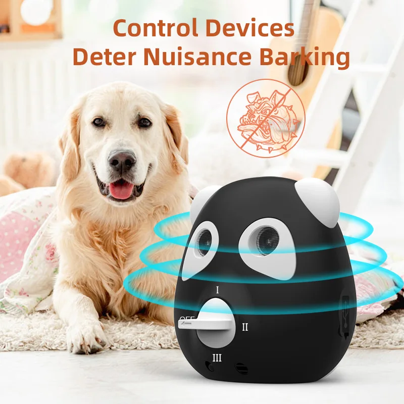 Portable 10 Meter Ultrasonic Dog Trainer Pet Barking Non Barking Ultrasonic High Frequency Flash Dog Training Rechargeable