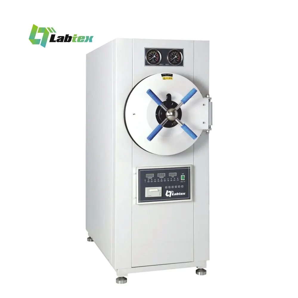 LABTEX Horizontal Cylindrical Pressure Steam Sterilizer Large Capacity Horizontal Autoclave Steam Sterilizer 150 200 280L