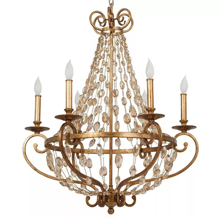 Mid-century Elegant High-End Vintage Decorative Large Chandeliers For High Ceilings