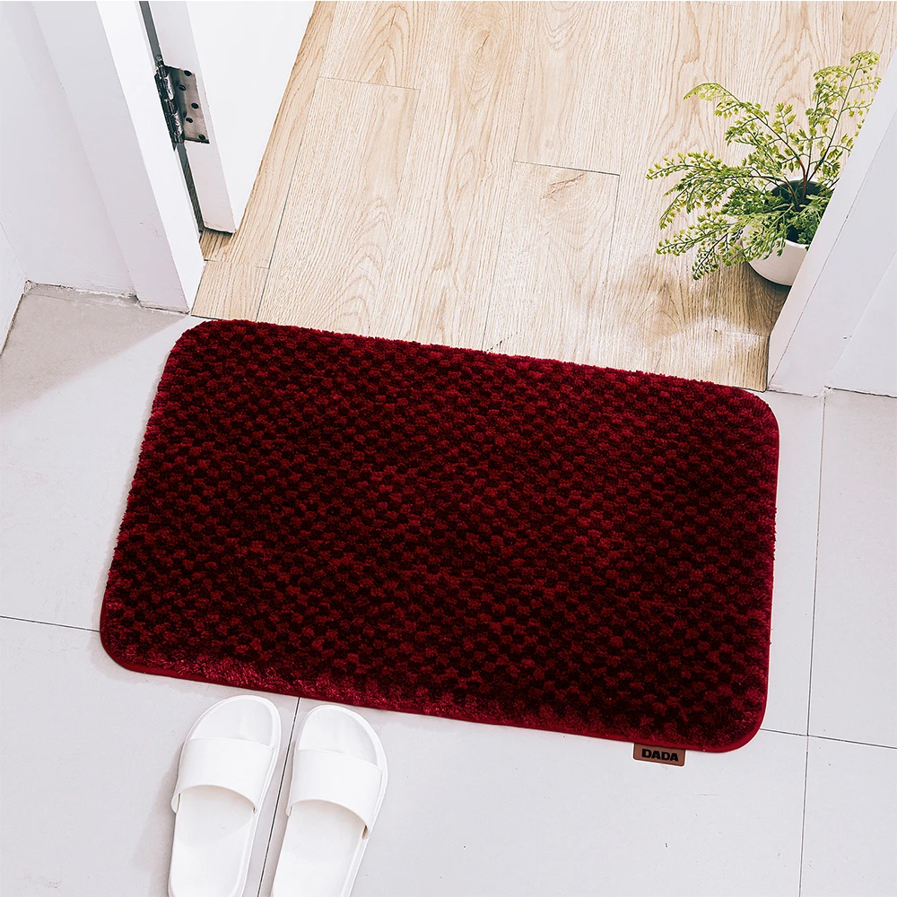 DADA cotton non slip bath floor mat carpet bath mat  3 piece
