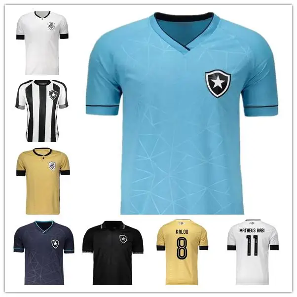 2021 2022 Botafogo Soccer Jersey Home Black White 14 CHAYENE 4 HONDA 11 DIEGO 25 WARLEY 20 BORGES 33 CASTRO 9 MOURA 5 LUIS