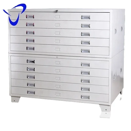 paper drawing flat file cabinet horizontal plan map file steel storage cabinet metal material