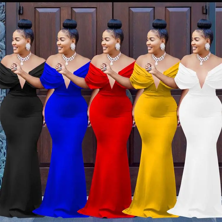 Casual Custom Ladies Luxury Golden Midi Dresses Party Sexy Dresses with Back Straps Beautiful Party Long Strapless Dresses