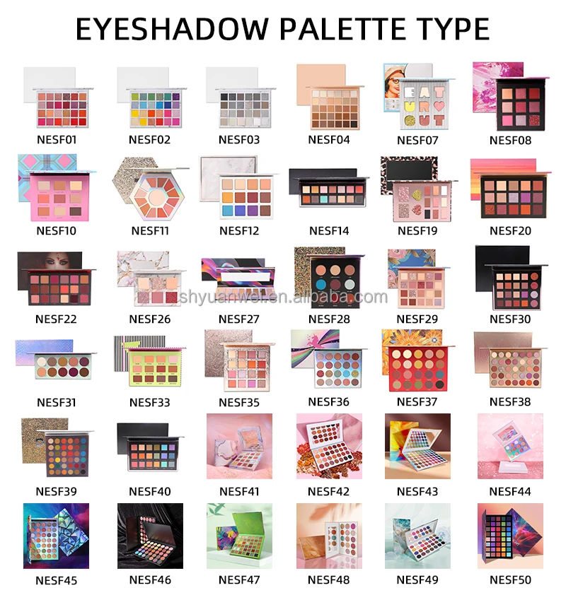 ES04  high pigmented matte eye shadow palette vegan private label pressed eyeshadow palette