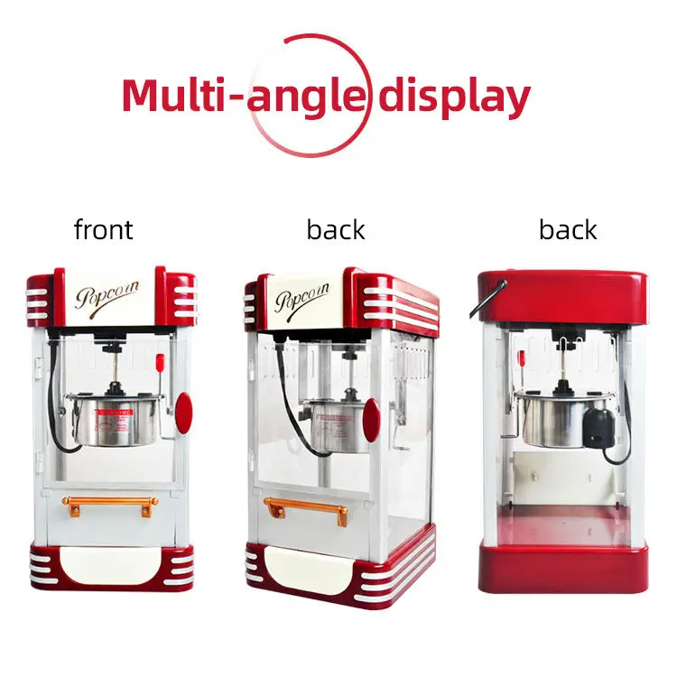 Mini popcorn machine home party use commercial snack machine popcorn portable vending industrial electric caramel popcorn