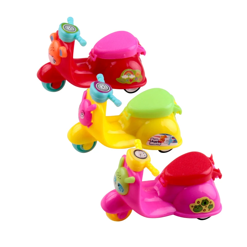 Import From China Manufacturer Very Funny Promotional Gift Cool Mini Plastic Cartoon Pull Back Toy Motorcycle For Sale Cheap